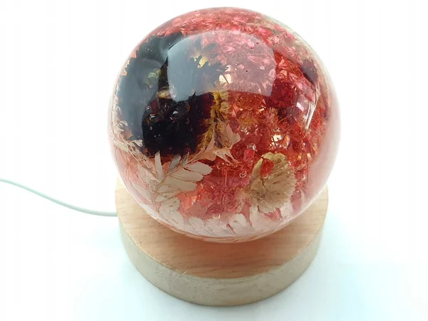 Veilleuse florale rose et blanche – Image 5