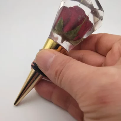 Bouchons de bouteille "héxagonaux" - fleurs séchees