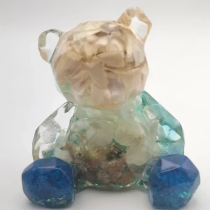 Oursons à facette avec fleurs séchées