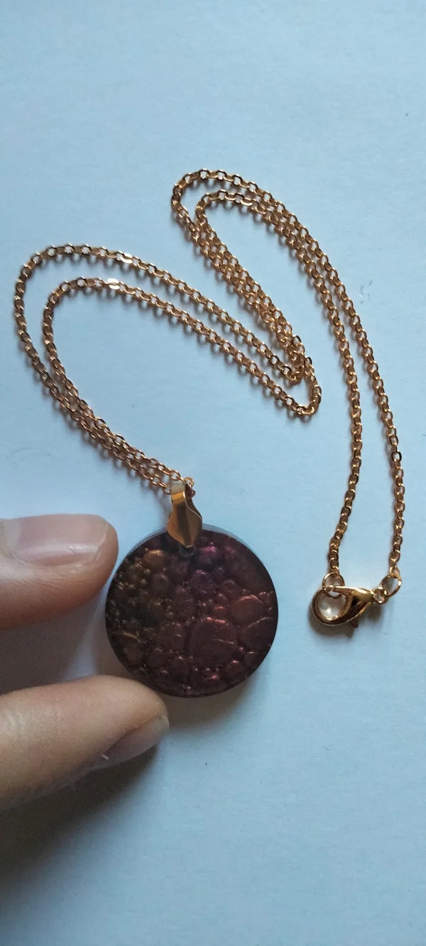 Pendentifs Ronds "Effet gouttes d'eau" – Image 4