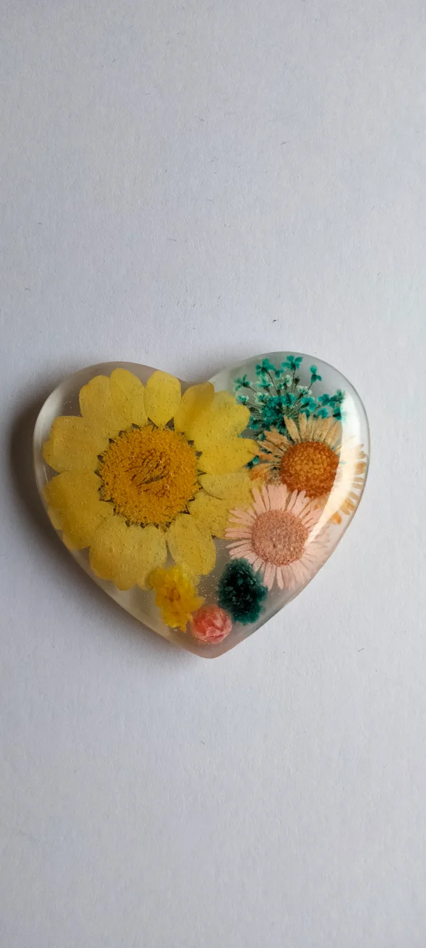 Magnets coeur fleurs – Image 5