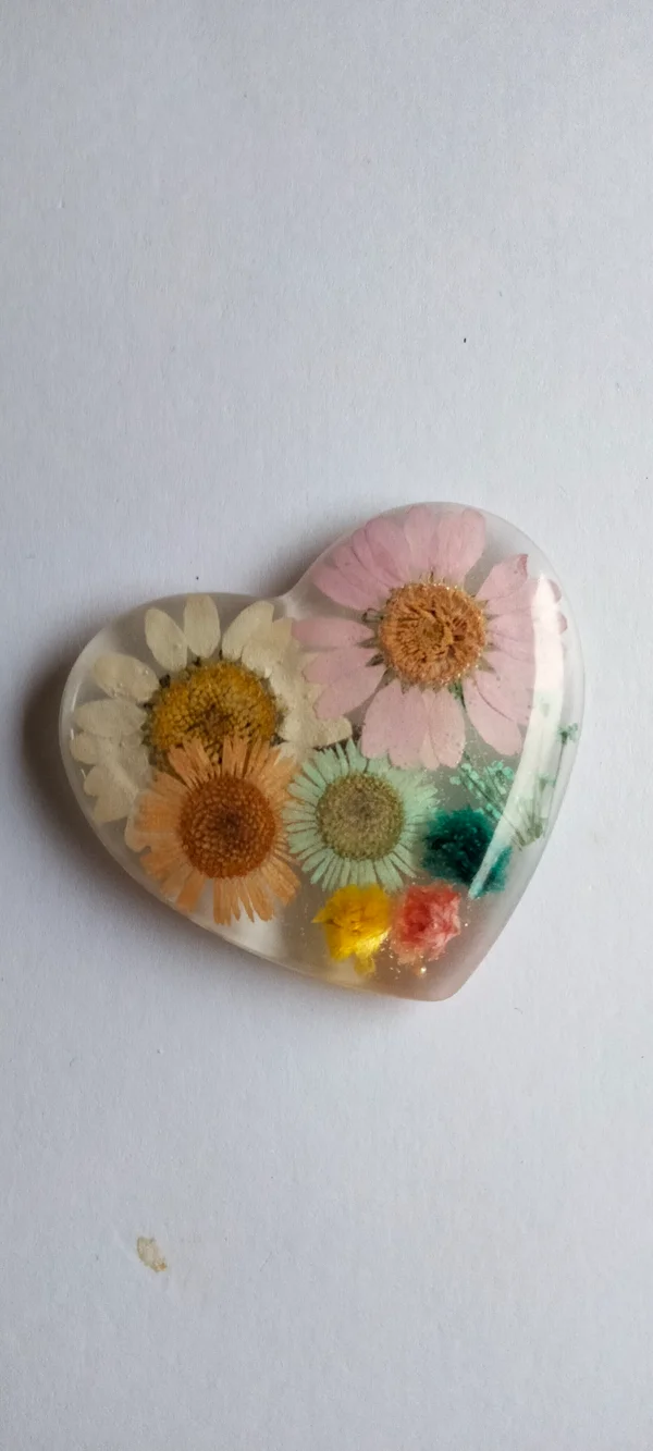 Magnets coeur fleurs – Image 3