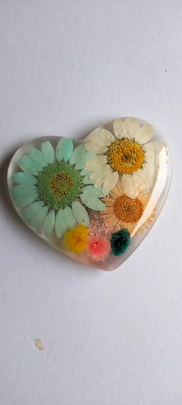 Magnets coeur fleurs – Image 2