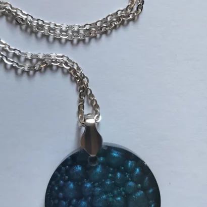 Pendentifs Ronds "Effet gouttes d'eau"