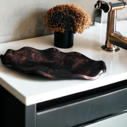 Porte-savon ovale ondulé