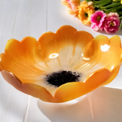 Saladiers fleurs opaques