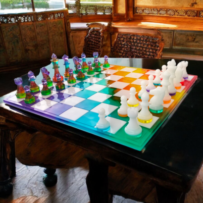 Jeux d'échec "Arc en ciel"
