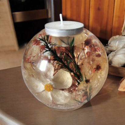 Sphère bougeoir diamètre 10cm