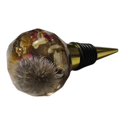 Bouchons de bouteille "Diamant" en fleurs séchées